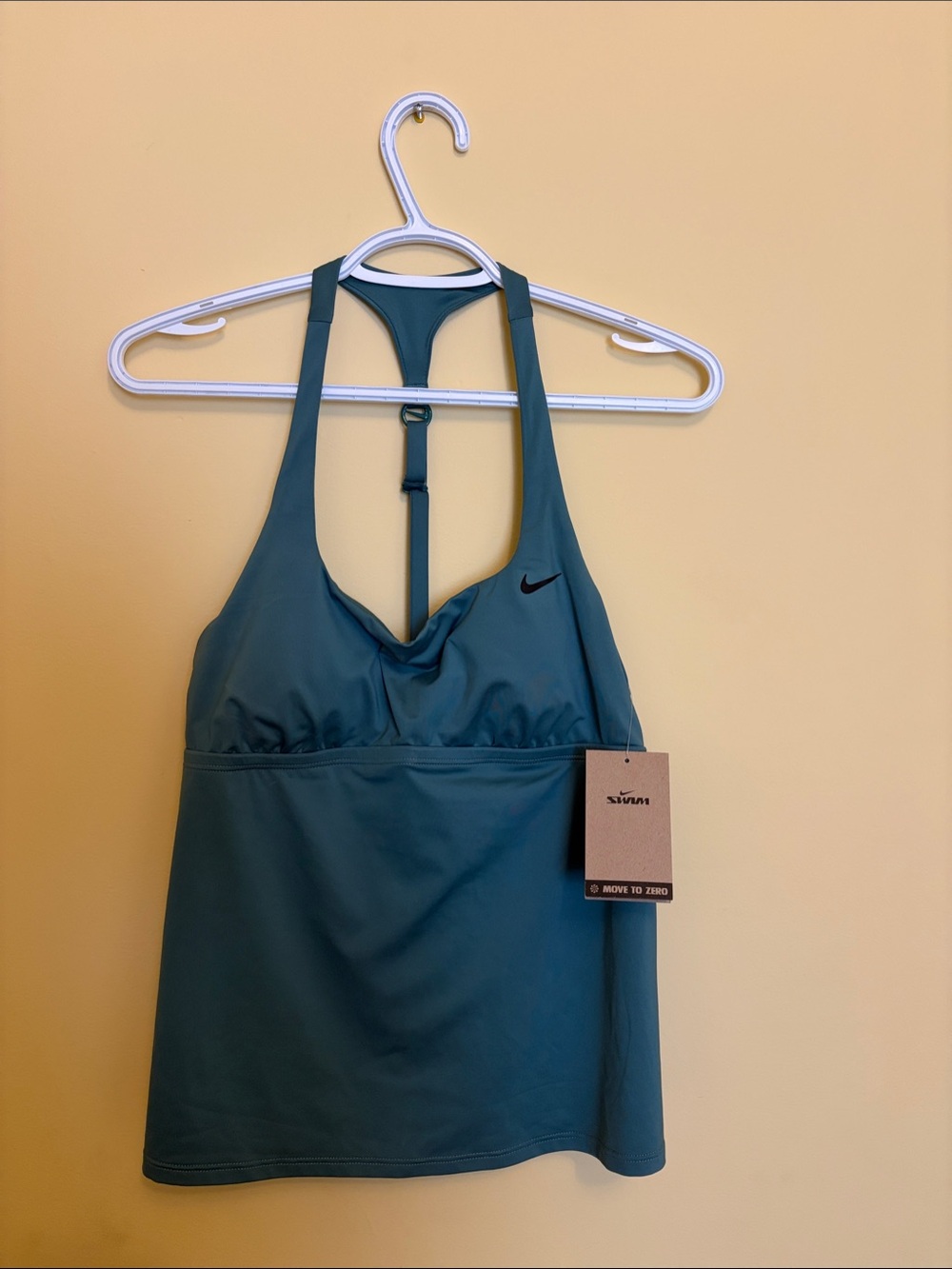 Nike Women's Teal Racerback Swim Sports Bra Tank